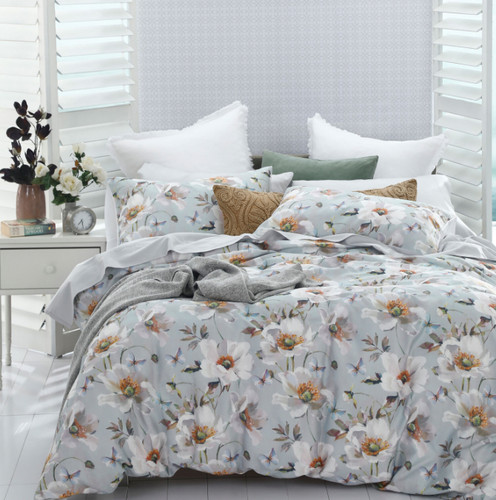 Linen poppy super king - linen,