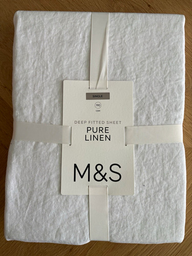 100 linen 190 gsm - linen, single