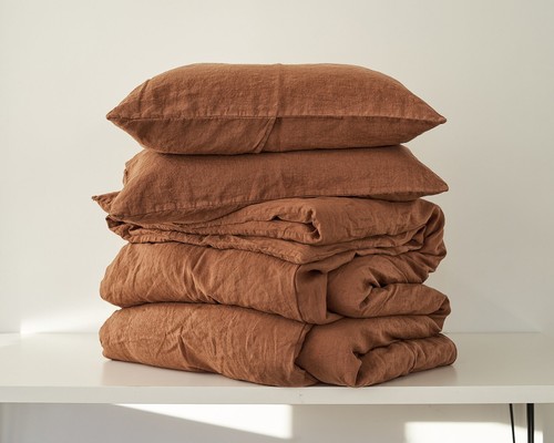 Piece linen bedding set - piece,