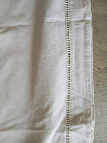 French linen monogram white - monogram,