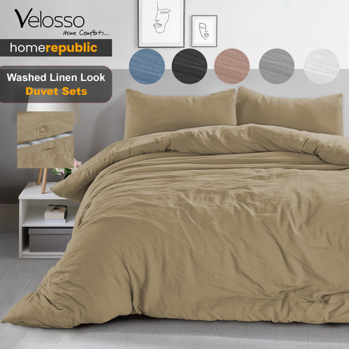 Washed linen look - duvet, cover