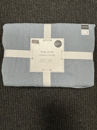 Pure linen 2x pillowcases - m&s,